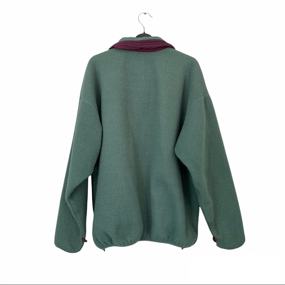 Vintage Columbia Sage Green Zip Up Sweatshirt - Picture 3 of 6